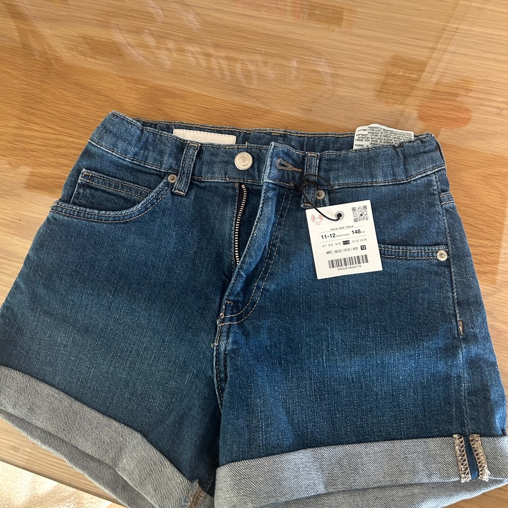 Zara Kids Denim Blue Shorts